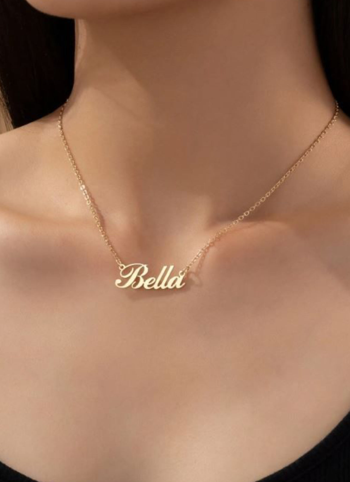 customised pendant in gold colour