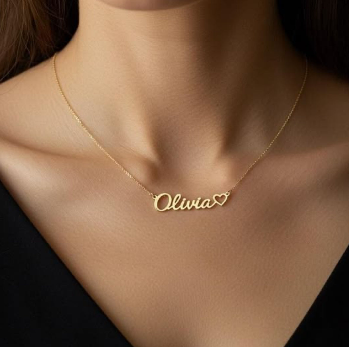 customised pendant in gold colour